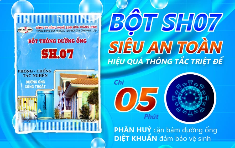 Bột thông cống bồn cầu bể phốt vệ sinh giá rẻ hiệu quả cao