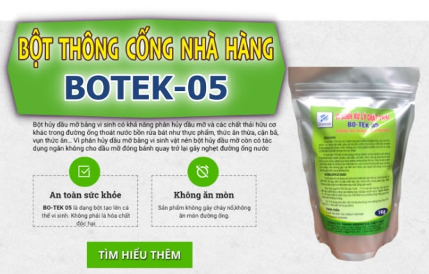 Botek-05 Hóa chất xử lý chất thải đường cống triệt để