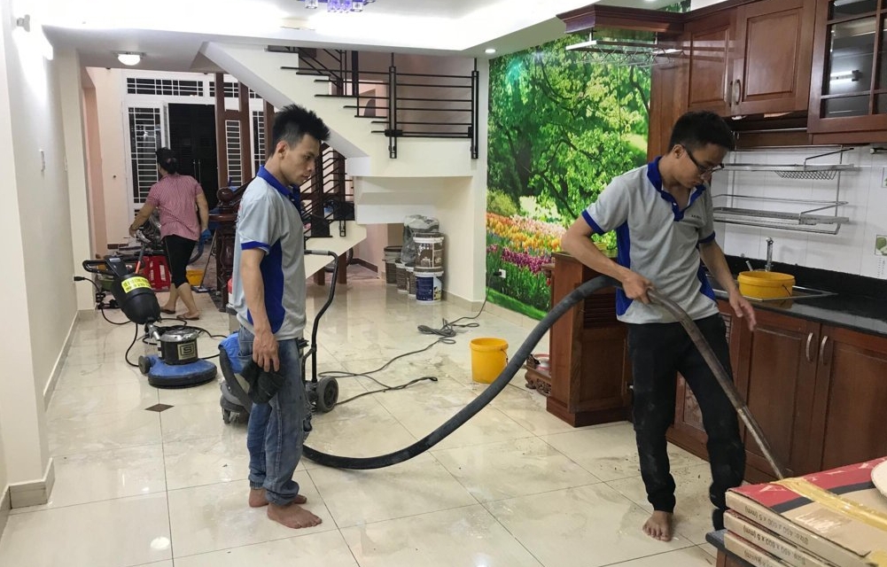 Dịch vụ vệ sinh nhà cữa sau xây dựng tại nghệ an